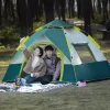 エアテント ワンタッチ ポップアップテント 4シーズン2人用テント イージーシェルター テント 綿テント セット レジャー アウトドア キャンプテント
