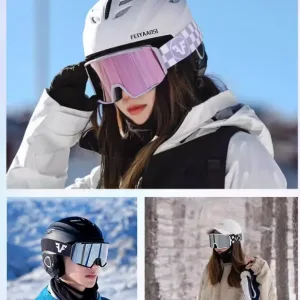 スキー スノボ ゴーグル ウィンタースポーツ 柔軟な通気 レスキュー ゴーグル 高品質 スキー スノボ ゴーグル (2)~1