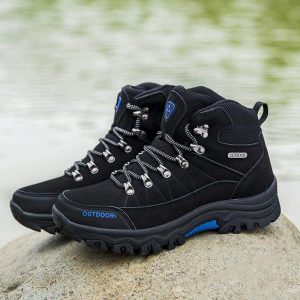 登山靴 防水 高品質 ハイキングブーツ トレッキングブーツ アウトドアシューズ キャ ブラック 登山靴