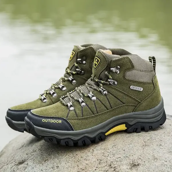防水 登山靴 高品質 トレッキングブーツ 登山靴 防水 ハイキングブーツ アウトドアシューズ キャ オリーブ 登山靴